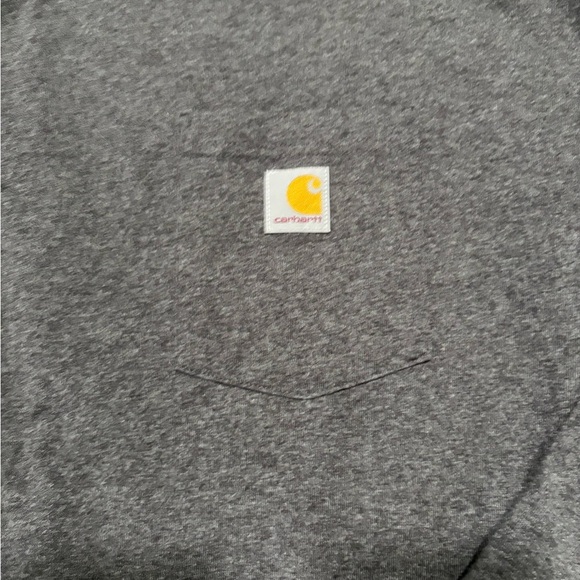 Carhartt Men's Charcoal Long Sleeve Tee - Picture 2 of 5